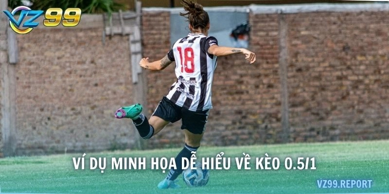 Ví dụ minh họa dễ hiểu về kèo 0.5/1