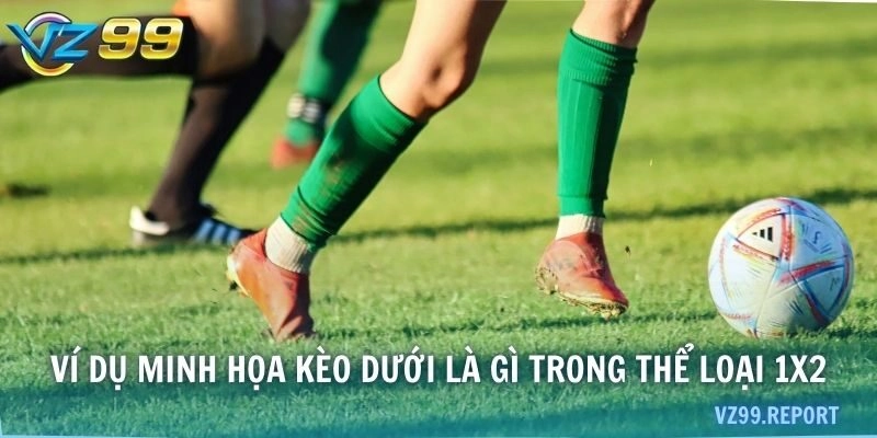 Ví dụ minh họa kèo dưới là gì trong thể loại 1x2